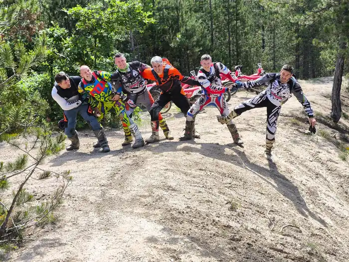 Trail action on a guided Bansko adventure