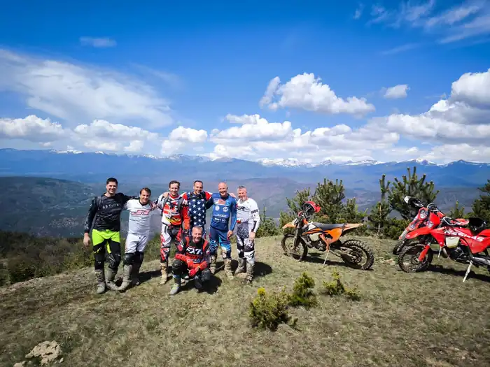 Trail action on a guided Bansko adventure