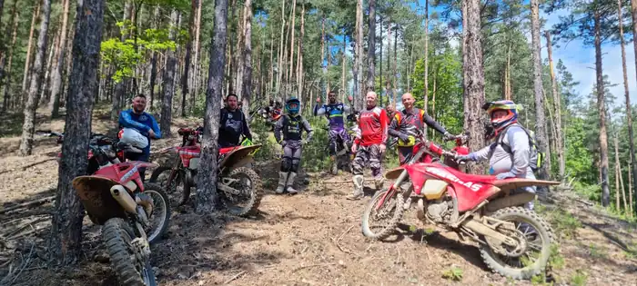 Trail action on a guided Bansko adventure